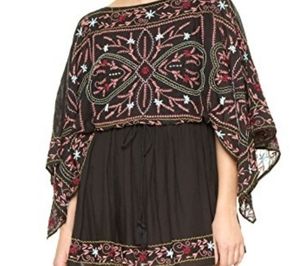 Free People Embroidered Frida Dress Sz L